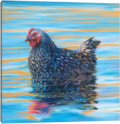 Water Foul Canvas Art Print - Chicken & Rooster Art