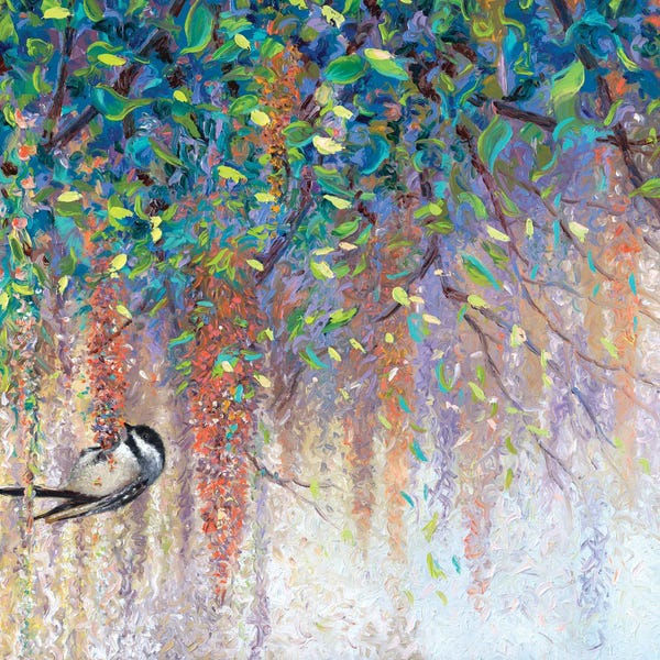 Finger Painting: Chickadee by Iris Scott