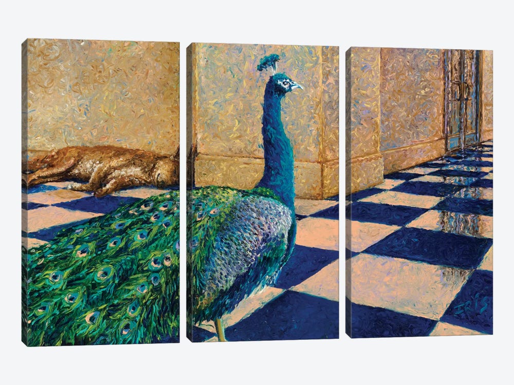 My Thai Peacock by Iris Scott 3-piece Canvas Artwork