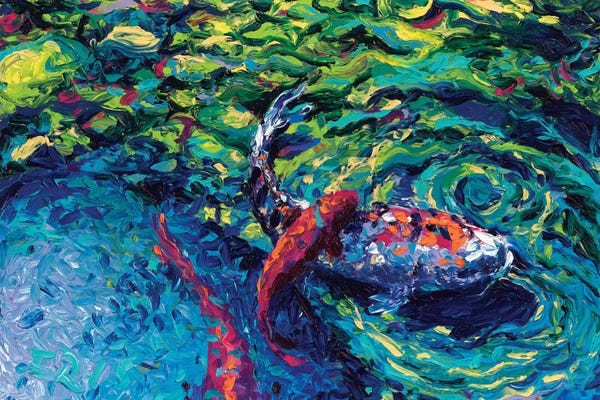 Koi: Out From Under Rocks by Iris Scott