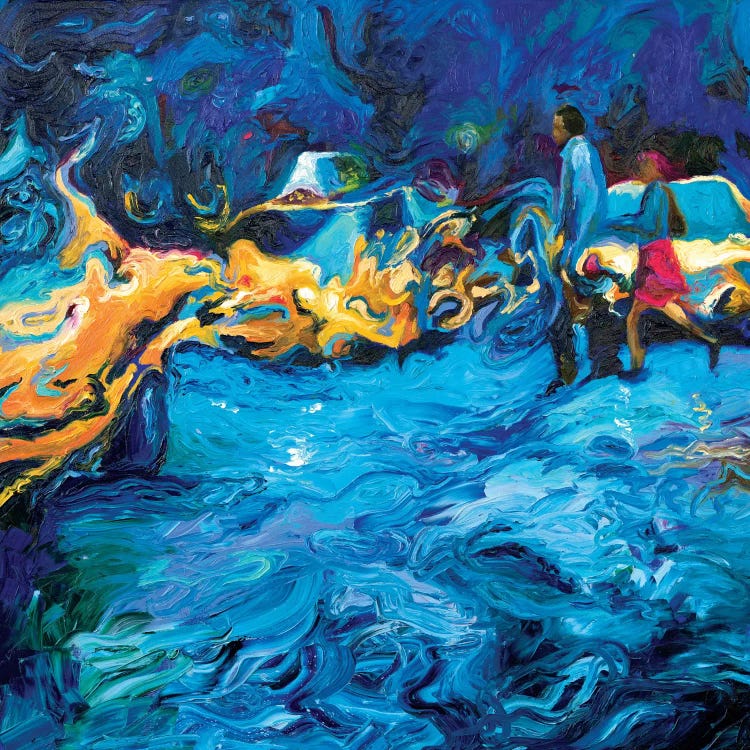 Running In Rain by Iris Scott wall art