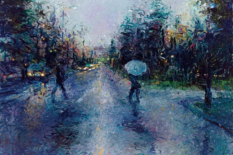 Slippery Sidewalk by Iris Scott wall art