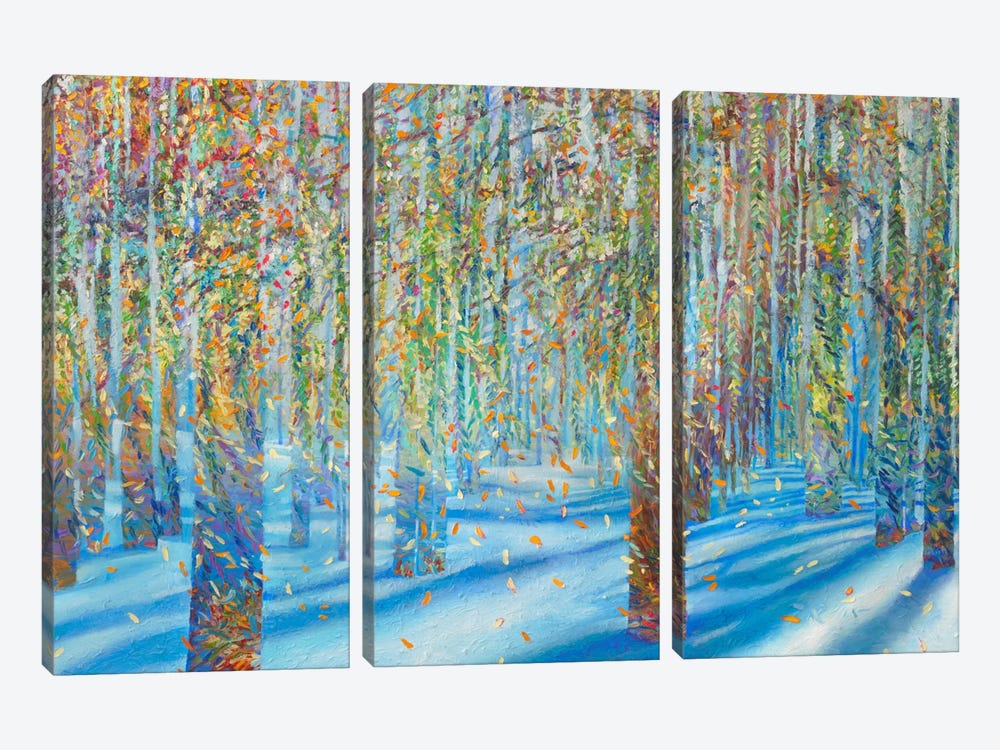 Snowfall 3-piece Canvas Art Print