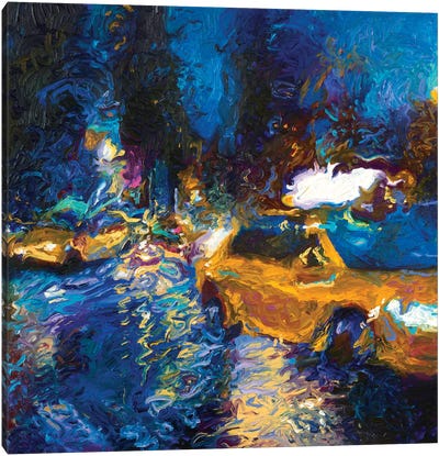 Sweet Glass Taxi Canvas Art Print - Rain Art