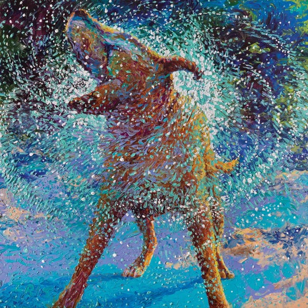 Finger Painting: Swimmin' In Ice by Iris Scott