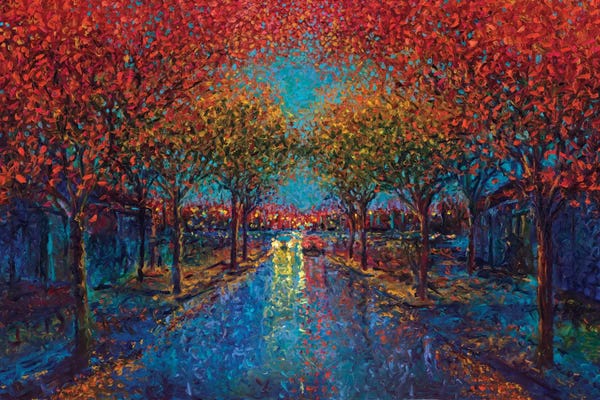 Rain: Symmetry Street by Iris Scott