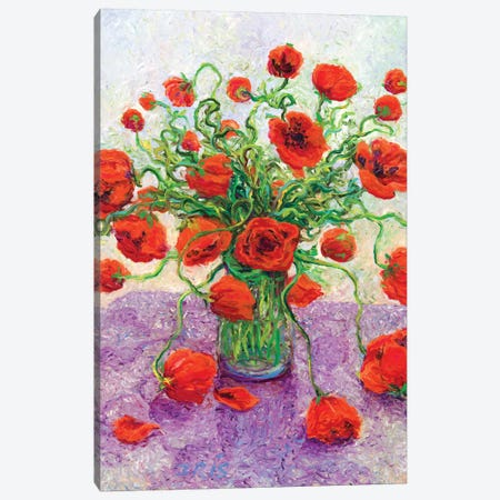 The Color Poppy Canvas Print #IRS86} by Iris Scott Canvas Wall Art