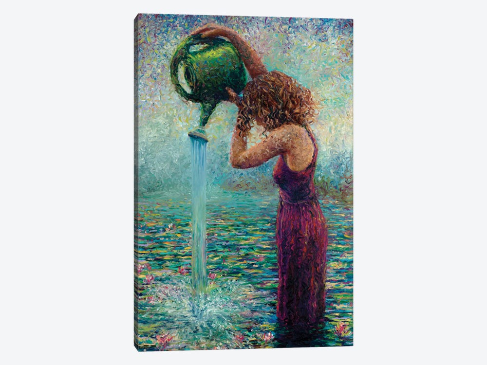 Thirsty Water Lilies by Iris Scott 1-piece Canvas Art