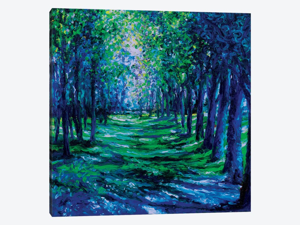 Blue Evergreens 1-piece Art Print