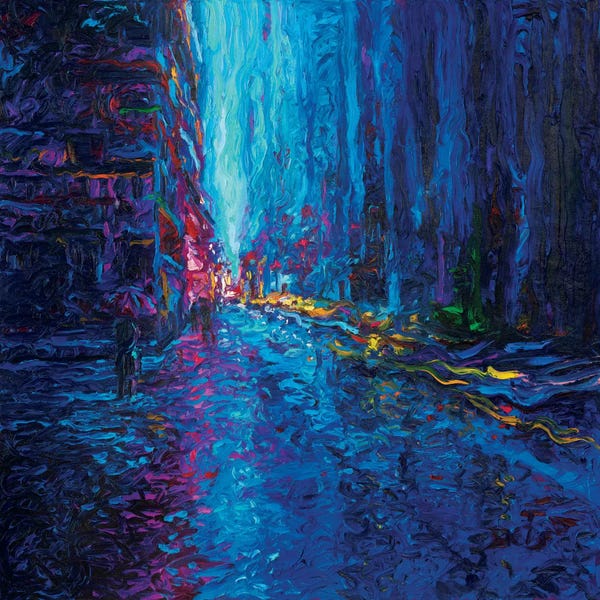 Rain: Waterfall Street by Iris Scott