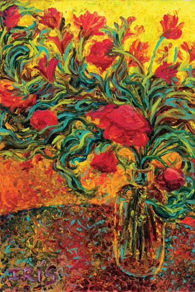 Flowers: Watts of Neon Paint by Iris Scott