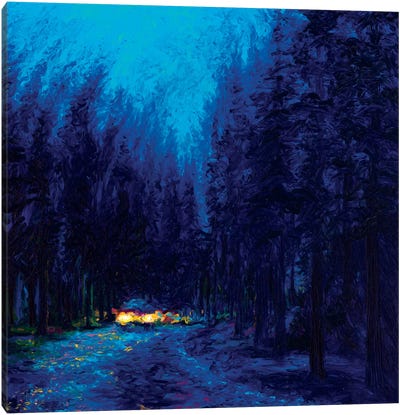 Blue Redwoods Canvas Art Print - Redwood Tree Art