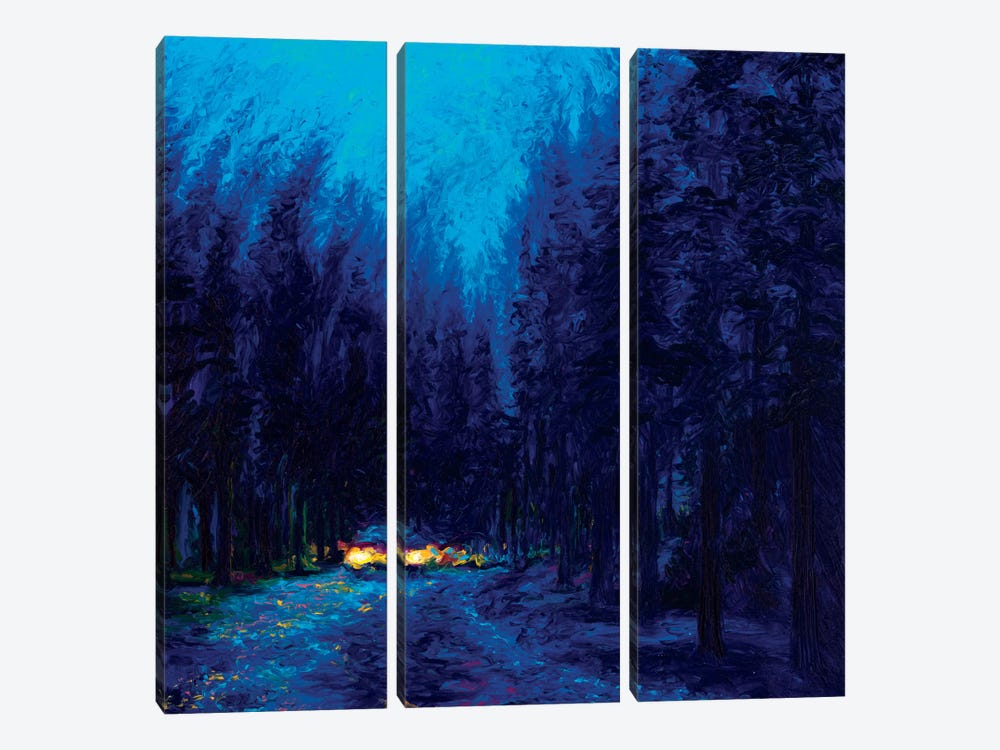 Blue Redwoods by Iris Scott 3-piece Canvas Artwork