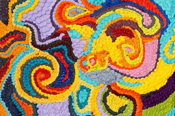 Iris Scott Abstracts: Frosting Abstract by Iris Scott Abstracts