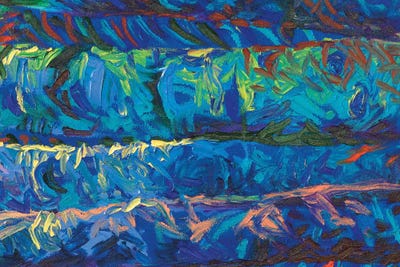 DC 037 by Iris Scott Abstracts framed canvas print