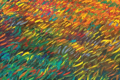 RM 088 by Iris Scott Abstracts framed canvas print