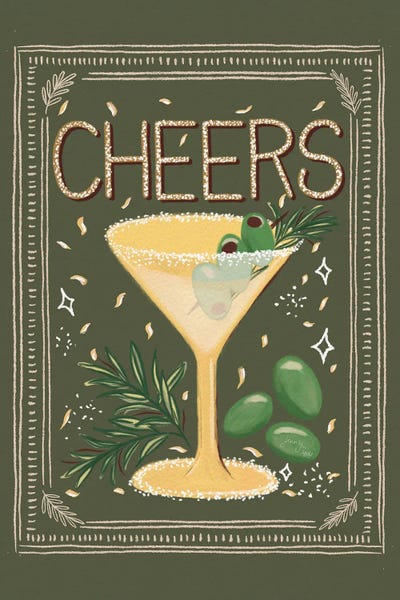 Cocktail Cheers And Olives