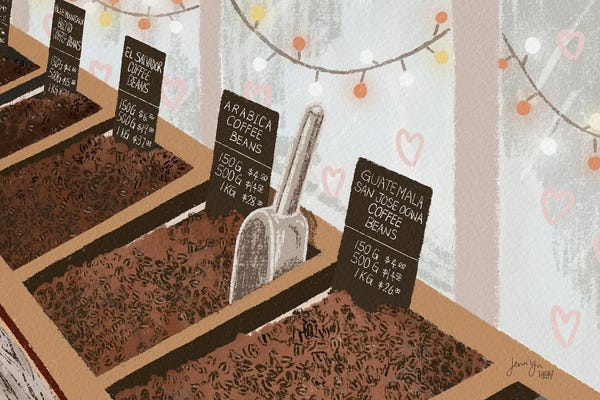 Fine Art Print: Coffee Beans Shop by The Intended Space