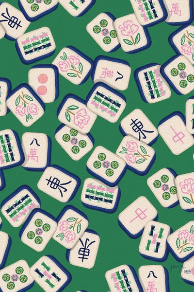 Mahjong Date Night In Green