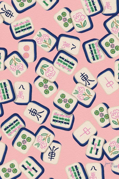 The Intended Space: Mahjong Date Night In Pink by The Intended Space