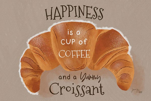 Coffee And Yummy Croissant