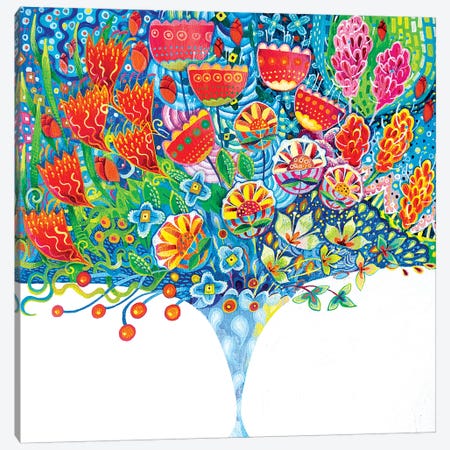 The Unfeasibly Narrow Vase Canvas Print #ISK33} by Imogen Skelley Art Print
