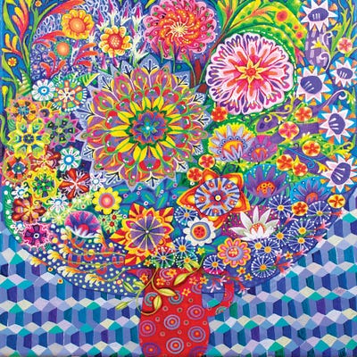 The Mosaic Wall by Imogen Skelley canvas print