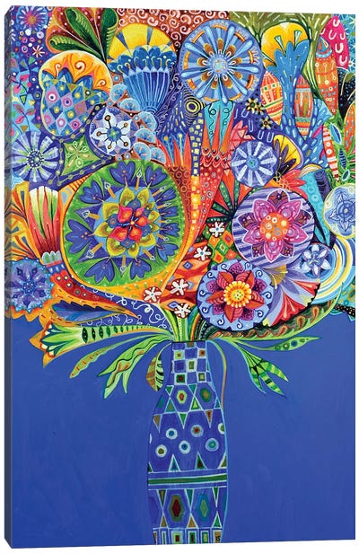 The Geometric Vase II Canvas Art Print - Imogen Skelley