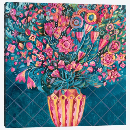 The Fluted Vase Canvas Print #ISK51} by Imogen Skelley Canvas Print