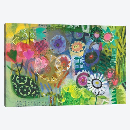 Looking Out Into The Garden Canvas Print #ISK55} by Imogen Skelley Canvas Art