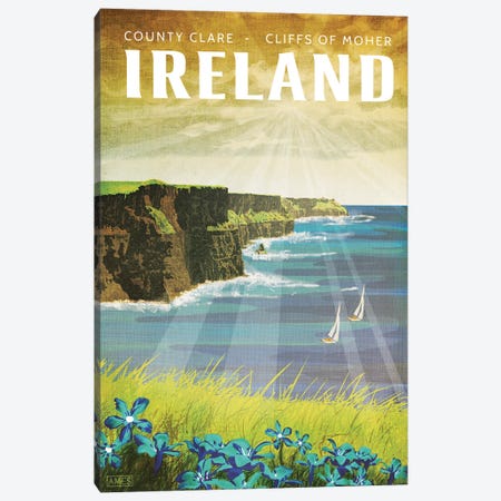 Ireland-Cliffs Of Moher Canvas Print #ISS16} by Missy Ames Canvas Artwork