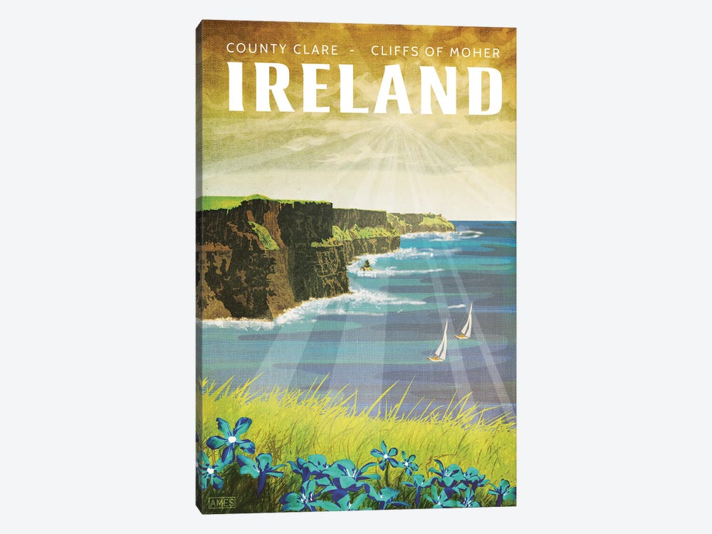 Ireland-Cliffs Of Moher by Missy Ames 1-piece Canvas Print
