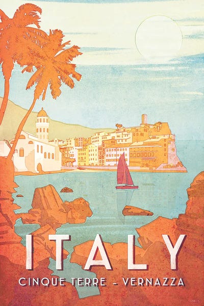 Italy-Cinque Terra by Missy Ames framed canvas print