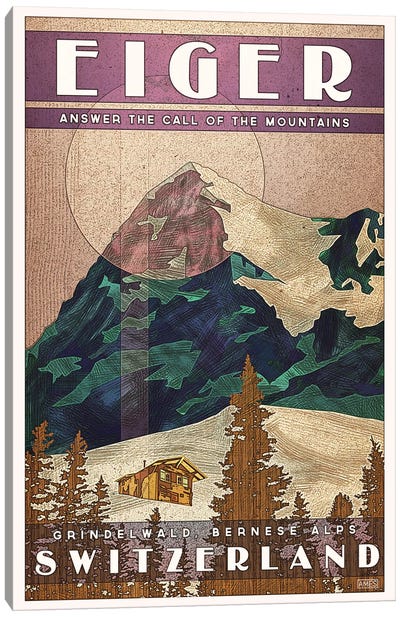 Switzerland-Eiger Canvas Art Print - Missy Ames