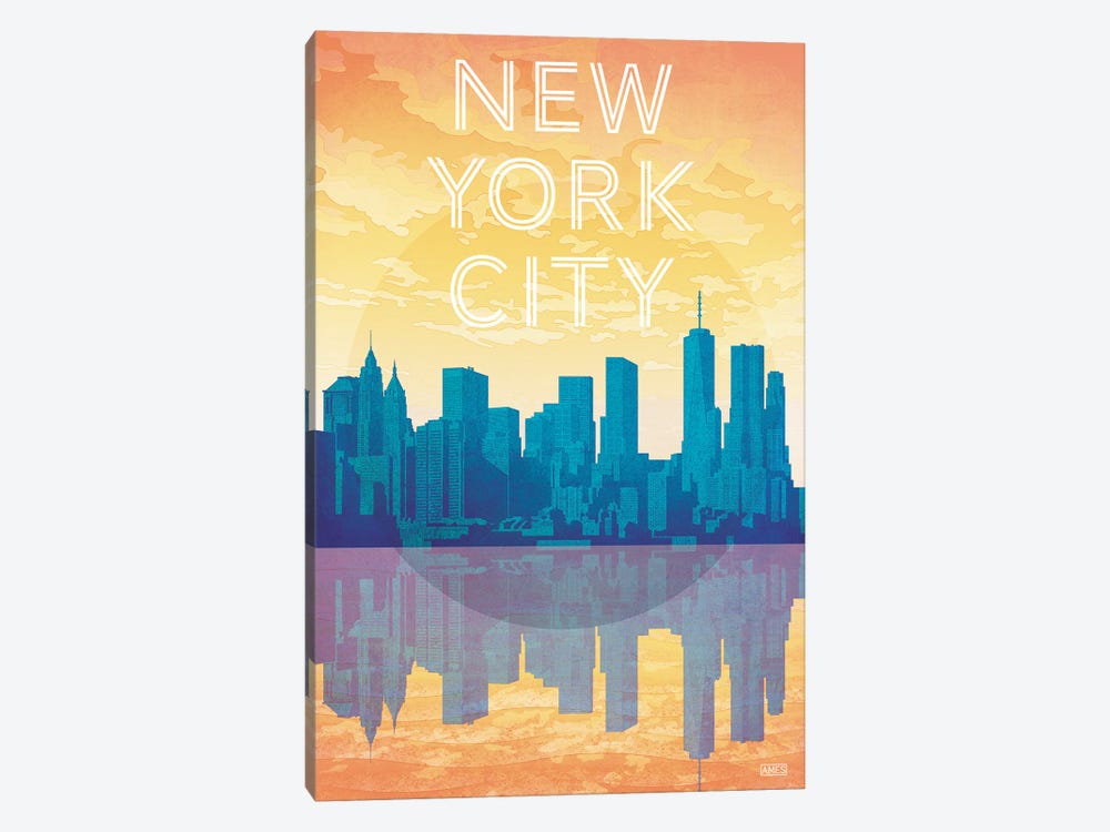 USA-New York City by Missy Ames 1-piece Canvas Art Print