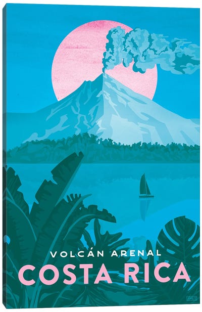 Costa Rica-Arenal Canvas Art Print - Volcano Art