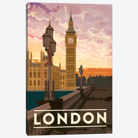 England-London Canvas Print #ISS9} by Missy Ames Canvas Artwork