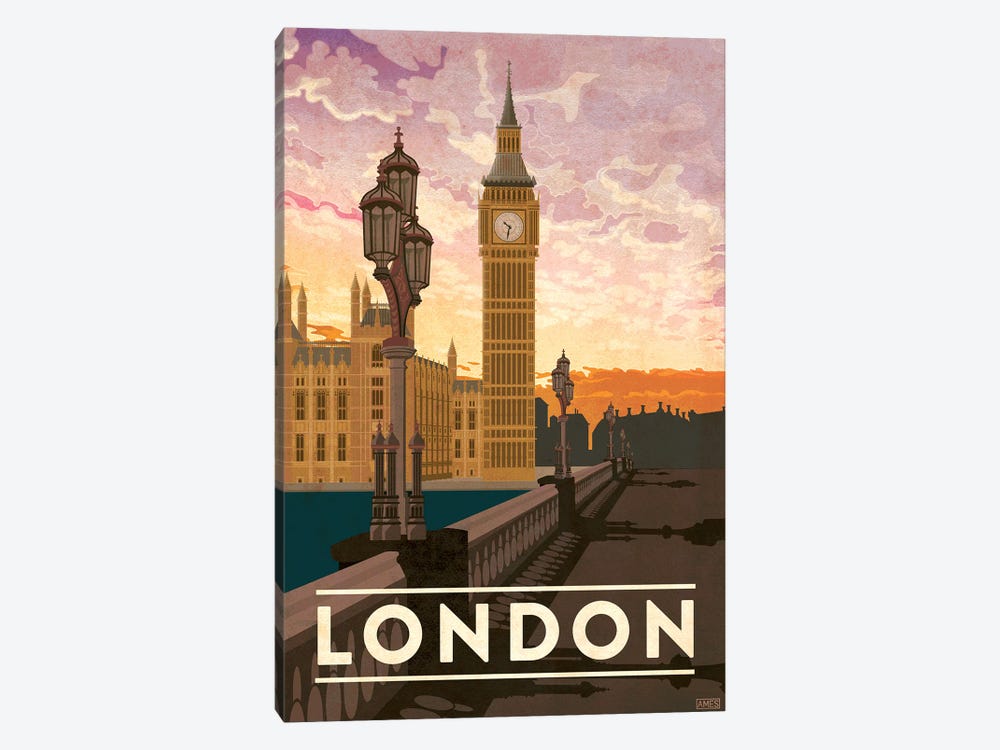 England-London by Missy Ames 1-piece Canvas Art Print