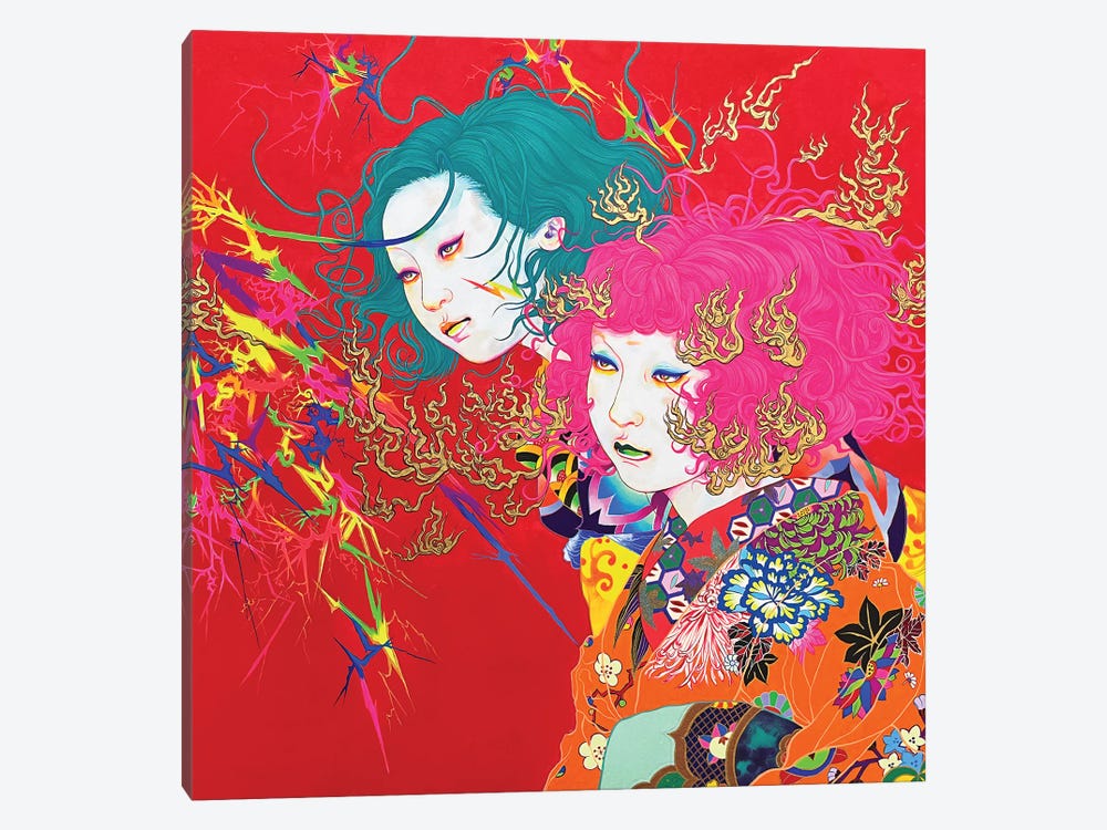 Flame And Lightning by Ito Chieko 1-piece Canvas Wall Art