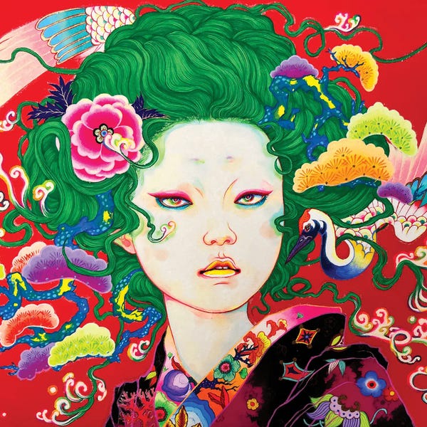 Pop Surrealism & Lowbrow: Pine And Crane by Ito Chieko