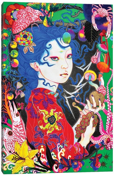 Selection Canvas Art Print - Geisha