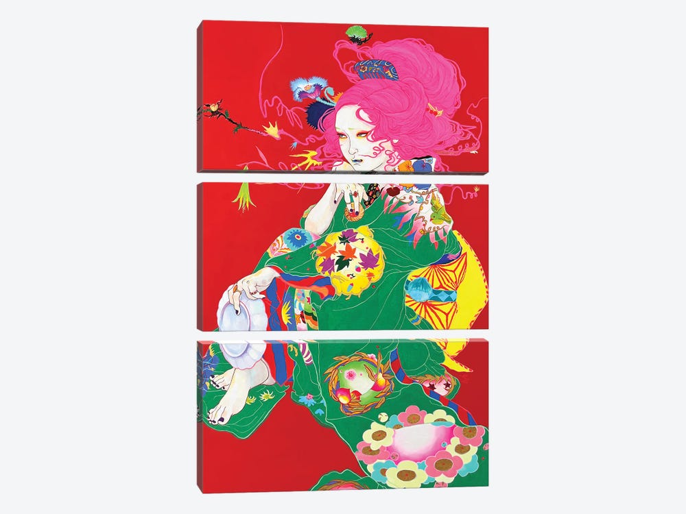 Girls Day Out (Right Side) by Ito Chieko 3-piece Canvas Art