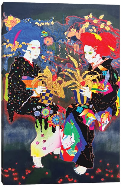 Rohdea Japonica Canvas Art Print - Ito Chieko
