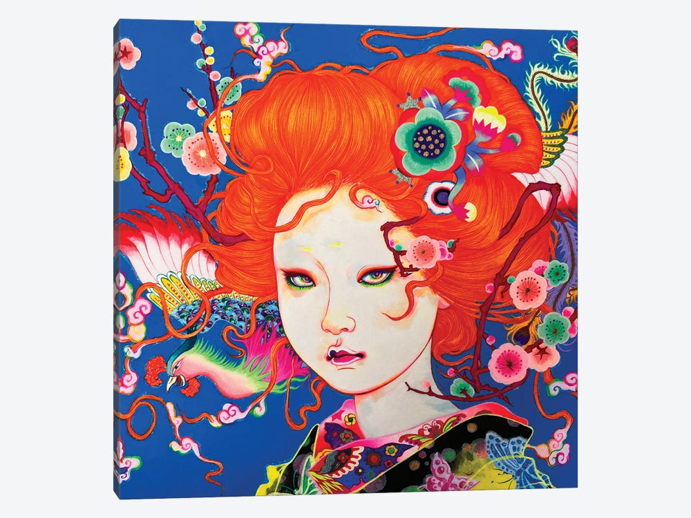 Ume And Phoenix by Ito Chieko 1-piece Canvas Print