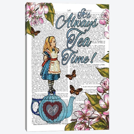 Alice In Wonderland ''tea Time!'' Canvas Print #ITF100} by In the Frame Shop Canvas Wall Art