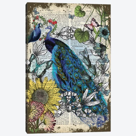 Peacocks Canvas Print #ITF103} by In the Frame Shop Canvas Artwork