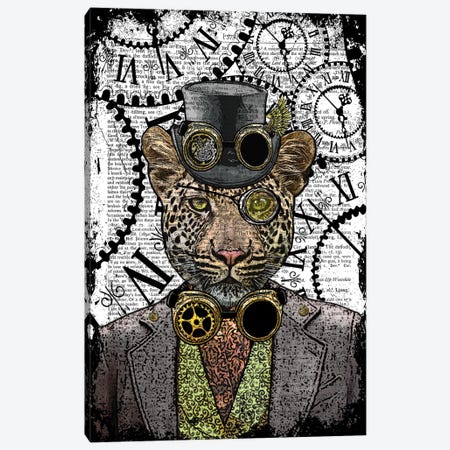 Steampunk Leopard Canvas Print #ITF106} by In the Frame Shop Canvas Print