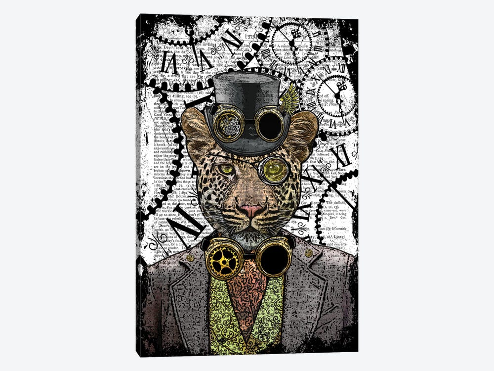 Steampunk Leopard by In the Frame Shop 1-piece Canvas Art