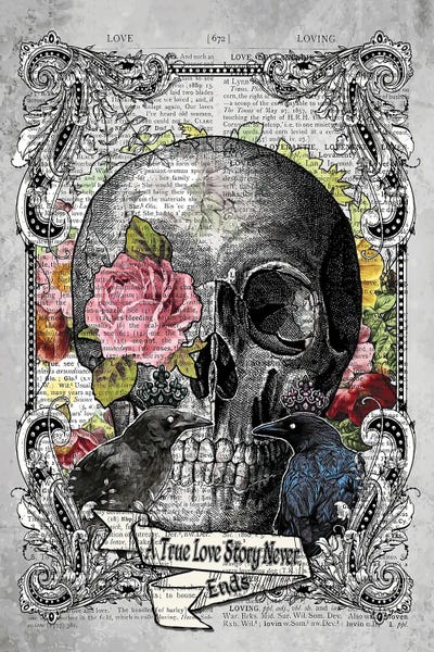 Goth Art: True Love Never Ends by In the Frame Shop