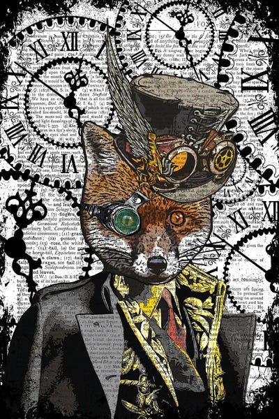In the Frame Shop: Steampunk Fox by In the Frame Shop